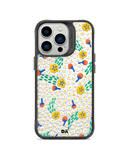 DailyObjects Festive Flora Black Hybrid Clear Phone Case Cover For iPhone 14 Pro