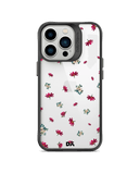 DailyObjects Floating Flowers Black Hybrid Clear Case Cover For iPhone 13 Pro Max