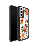 DailyObjects Flower Bunch Black Hybrid Clear Case Cover For Samsung Galaxy S21