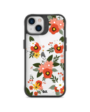 DailyObjects Flower Bunch Black Hybrid Clear Case Cover For iPhone 13 Mini