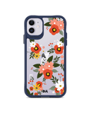 DailyObjects Flower Bunch Blue Hybrid Clear Case Cover For iPhone 11