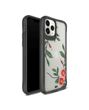 DailyObjects Flower Embroidery Black Hybrid Clear Case Cover For iPhone 11 Pro Max