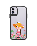 DailyObjects Flower Nerd Black Hybrid Clear Case Cover For iPhone 11