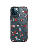DailyObjects Flower Sheet Black Hybrid Clear Case Cover For iPhone 12 Pro Max