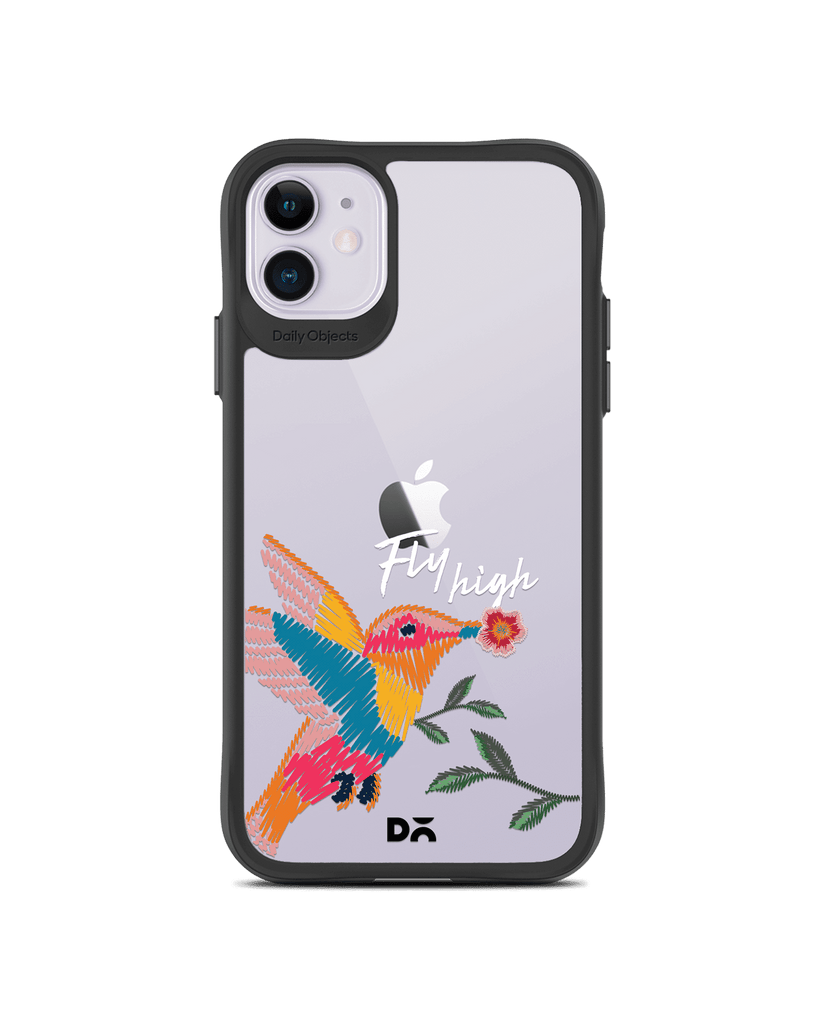 DailyObjects Fly High Black Hybrid Clear Case Cover For iPhone 11