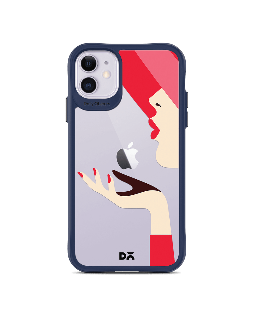 DailyObjects Flying Kiss Blue Hybrid Clear Case Cover For iPhone 11