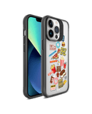 Food Coma Black Hybrid Clear Phone Case Cover For iPhone 14 Pro