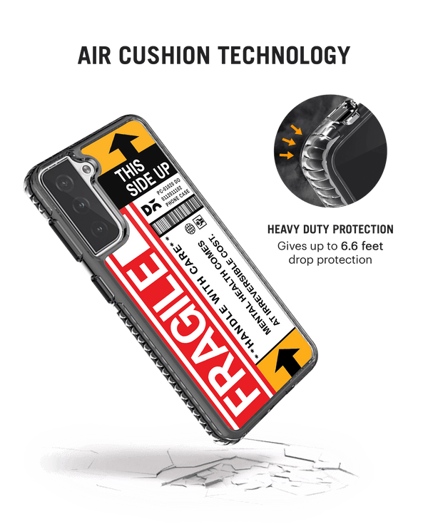 DailyObjects Fragile Stride 2.0 Case Cover For Samsung Galaxy S21 FE