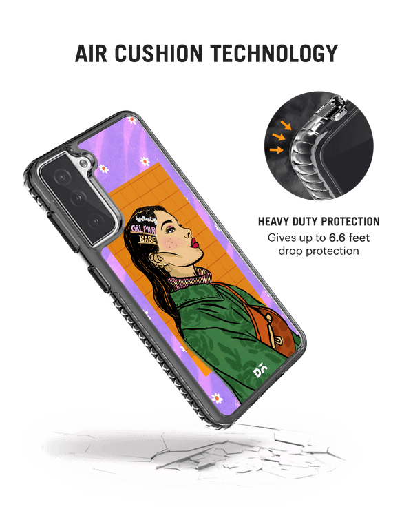 DailyObjects Girl Power Babe Stride 2.0 Case Cover For Samsung Galaxy S21