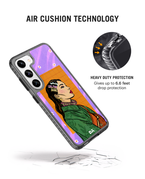 DailyObjects Girl Power Babe Stride 2.0 Case Cover For Samsung Galaxy S23
