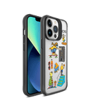 Go Crazy Black Hybrid Clear Phone Case Cover For iPhone 14 Pro