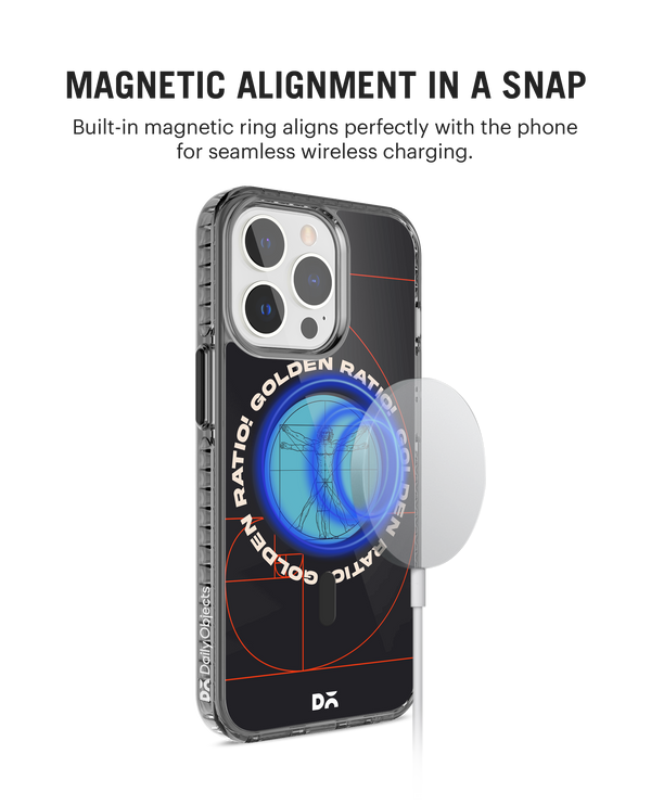 Golden Ratio Stride 2.0 Clear MagSafe Phone Case Cover For iPhone 15 Pro