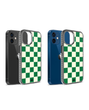 DailyObjects Green Checkerboard Stride 2.0 Case Cover For iPhone 12