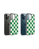 DailyObjects Green Checkerboard Stride 2.0 Case Cover For iPhone 12 Pro