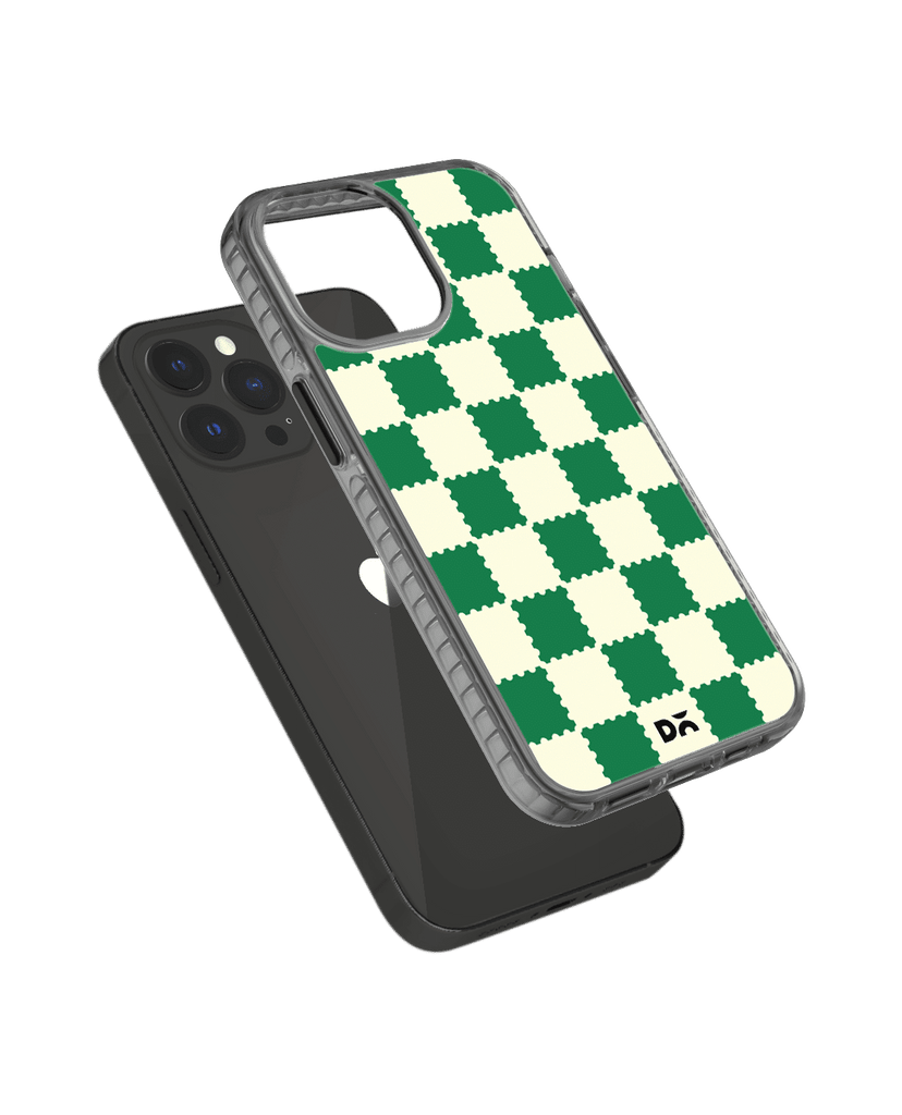 DailyObjects Green Checkerboard Stride 2.0 Case Cover For iPhone 12 Pro Max