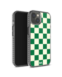DailyObjects Green Checkerboard Stride 2.0 Case Cover For iPhone 13