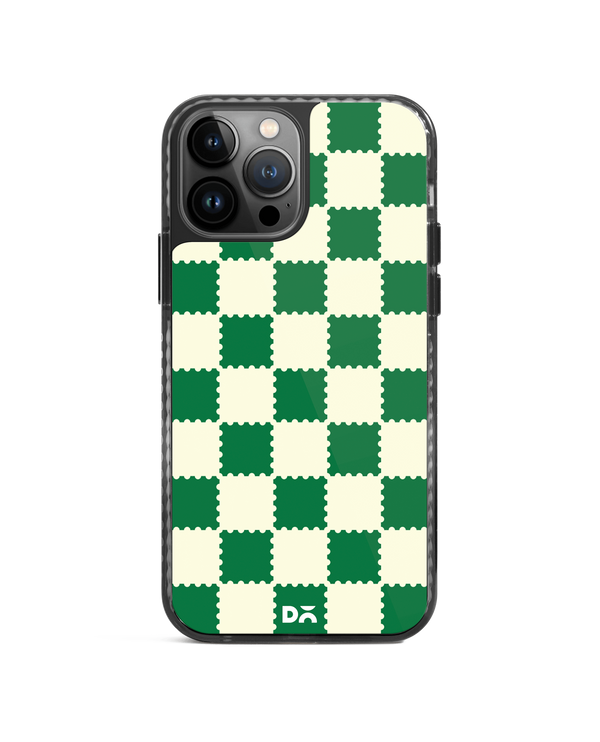 DailyObjects Green Checkerboard Stride 2.0 Case Cover For iPhone 13 Pro