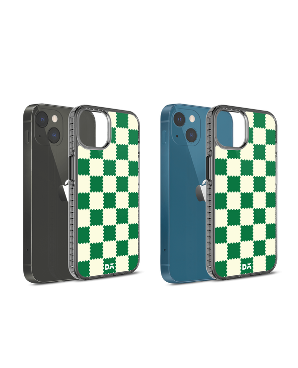 DailyObjects Green Checkerboard Stride 2.0 Phone Case Cover For iPhone 14
