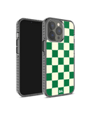 DailyObjects Green Checkerboard Stride 2.0 Phone Case Cover For iPhone 14 Pro Max