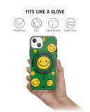 Green Happy Zone Stride 2.0 Clear MagSafe Phone Case Cover For iPhone 14