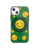 Green Happy Zone Stride 2.0 Clear MagSafe Phone Case Cover For iPhone 14