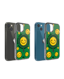 Green Happy Zone Stride 2.0 Clear MagSafe Phone Case Cover For iPhone 15