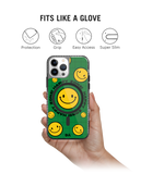 Green Happy Zone Stride 2.0 Clear MagSafe Phone Case Cover For iPhone 15 Pro Max