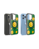 Green Happy Zone Stride 2.0 Clear MagSafe Phone Case Cover For iPhone 15 Pro Max