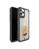 DailyObjects Happy Kitty Black Hybrid Clear Case Cover For iPhone 11 Pro Max