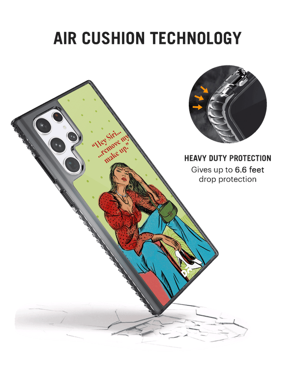 DailyObjects Hey Siri Stride 2.0 Case Cover For Samsung Galaxy S23 Ultra