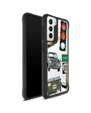 DailyObjects High Road Black Hybrid Clear Case Cover For Samsung Galaxy S21