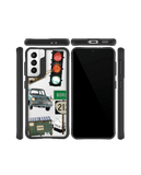 DailyObjects High Road Black Hybrid Clear Case Cover For Samsung Galaxy S21