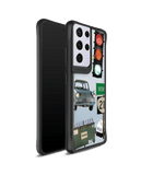 DailyObjects High Road Black Hybrid Clear Case Cover For Samsung Galaxy S21 Ultra