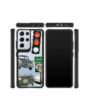 DailyObjects High Road Black Hybrid Clear Case Cover For Samsung Galaxy S21 Ultra