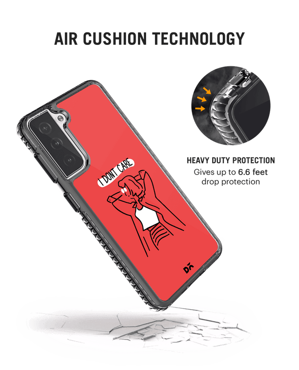DailyObjects I Don't Care Stride 2.0 Case Cover For Samsung Galaxy S21