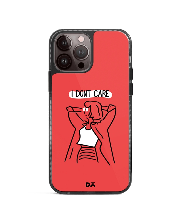 DailyObjects I Don't Care Stride 2.0 Phone Case Cover For iPhone 14 Pro