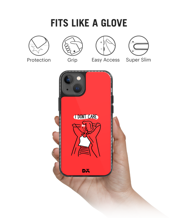 DailyObjects I Don't Care Stride 2.0 Phone Case Cover For iPhone 15