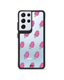 DailyObjects Ice Candy Icon Black Hybrid Clear Case Cover For Samsung Galaxy S21 Ultra