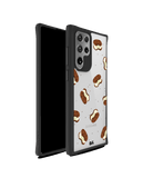 DailyObjects Icecream Sandwich Icon Black Hybrid Clear Case Cover For Samsung Galaxy S22 Ultra