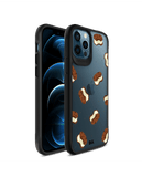 DailyObjects Icecream Sandwich Icon Black Hybrid Clear Case Cover For iPhone 12 Pro Max