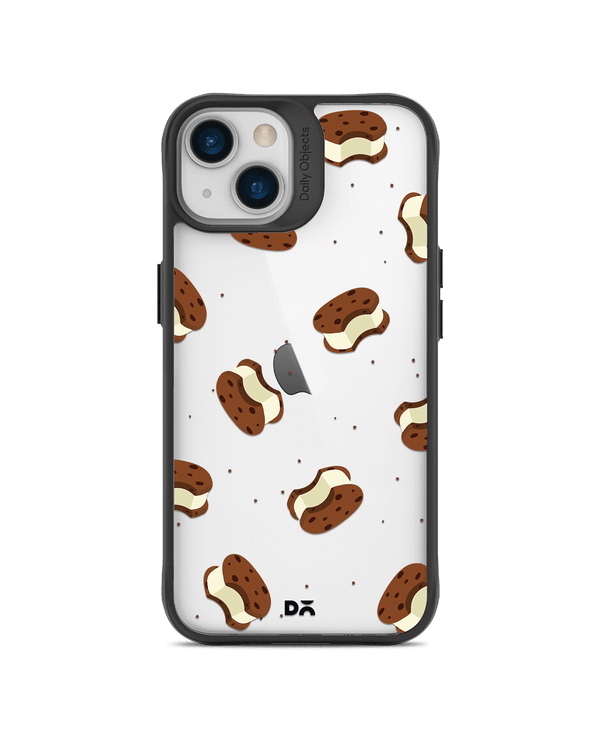 DailyObjects Icecream Sandwich Icon Black Hybrid Clear Case Cover For iPhone 13 Mini