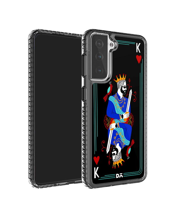 DailyObjects King Of Hearts Stride 2.0 Case Cover For Samsung Galaxy S21