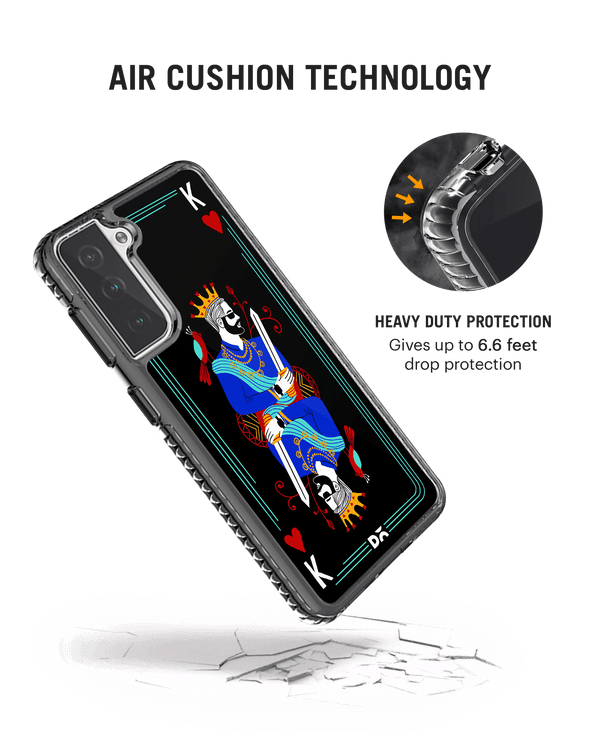 DailyObjects King Of Hearts Stride 2.0 Case Cover For Samsung Galaxy S21 FE