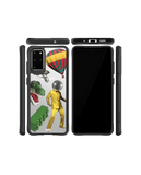 DailyObjects Lego Attack Black Hybrid Clear Case Cover For Samsung Galaxy S20 Plus