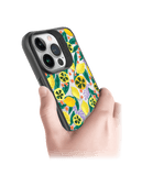 DailyObjects Lemony Leafy Black Hybrid Clear Case Cover For iPhone 13 Pro Max