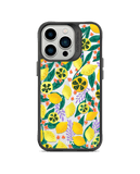 DailyObjects Lemony Leafy Black Hybrid Clear Case Cover For iPhone 13 Pro Max