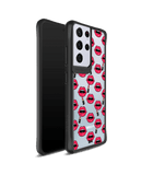 DailyObjects Lipstick Icon Black Hybrid Clear Case Cover For Samsung Galaxy S21 Ultra