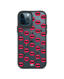DailyObjects Lipstick Icon Black Hybrid Clear Case Cover For iPhone 12 Pro Max