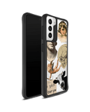 DailyObjects Love Death Cupid Black Hybrid Clear Case Cover For Samsung Galaxy S21