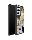 DailyObjects Love Death Cupid Black Hybrid Clear Case Cover For Samsung Galaxy S21 Ultra